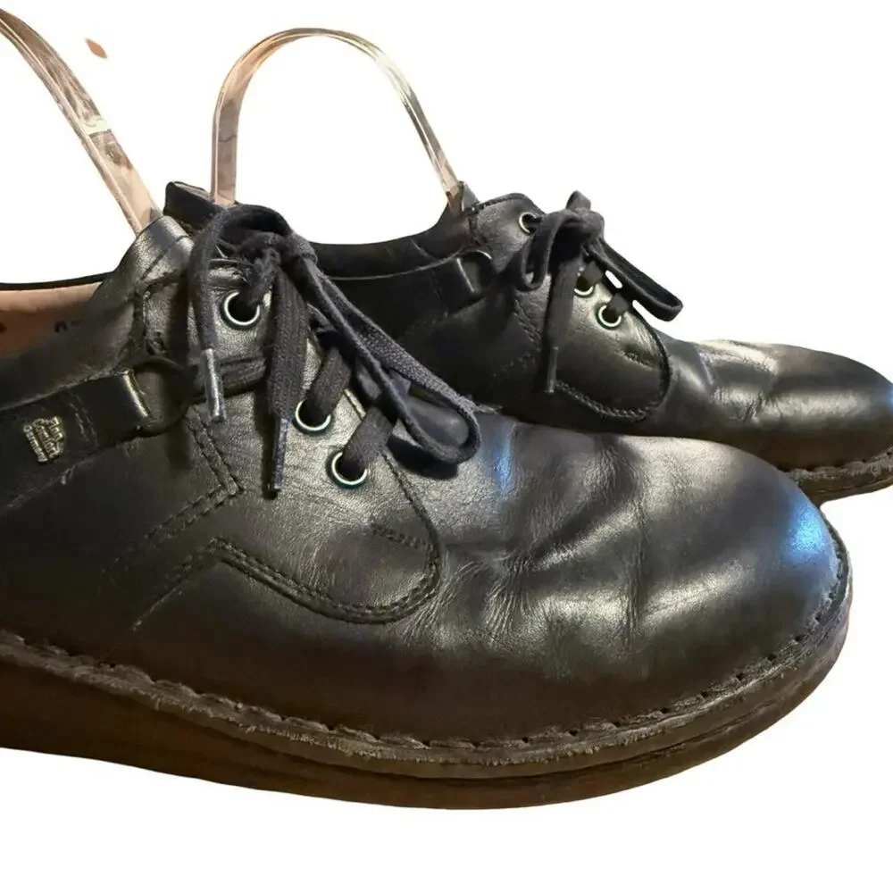 Finn Comfort Vaasa Oxford Shoes Black Lace Up Comfort Mens Casual 44 11 / 11.5